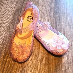 Pink jelly shoes